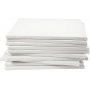 Toile - blanc - 40 x 40 cm - 40 pcs