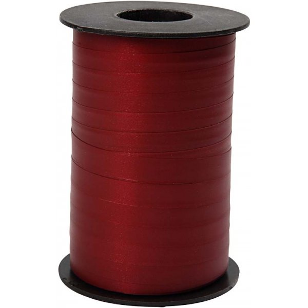 Ruban cadeau - rouge fonc - mat - 250 m
