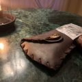 Image client Morceaux de cuir 1 kg - Marron
