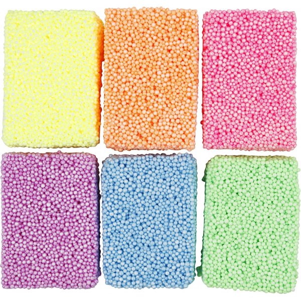 Soft Foam - couleurs fluo - 6 x 10 g