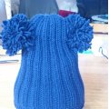 Image client Fil DROPS Big Merino Mix - 50g - Bleu marine (17)