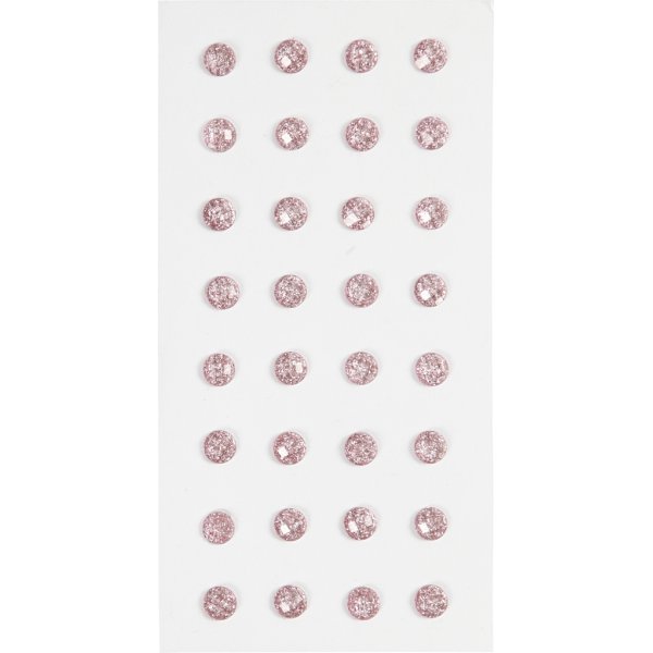 Strass - rouge clair - 8 mm - 32 pcs