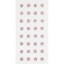Strass - rouge clair - Ø8 mm - 32 pcs