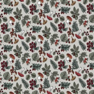 Toile cirée PVC Forêt - Lin Toile cirée PVC Forêt - Lin