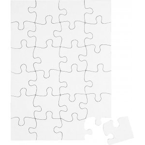 Puzzle - blanc - 15 x 21 cm - 16 pcs Puzzle - blanc - 15 x 21 cm - 16 pcs