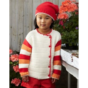 Patron tricot - Cardigan (5 boutons) et bonnet Patron tricot - Cardigan (5 boutons) et bonnet