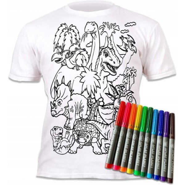 Colorie ton T-shirt - Dinosaures