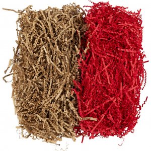 Bandes de papier 25-30 cm x 3 mm Brun/Rouge 2 x 50 g Bandes de papier 25-30 cm x 3 mm Brun/Rouge 2 x 50 g