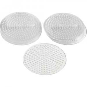 Assiettes en perles - Transparentes - Rondes - Diamètre 8,5 cm - 10 pcs Assiettes en perles - Transparentes - Rondes - Diamètre 8,5 cm - 10 pcs