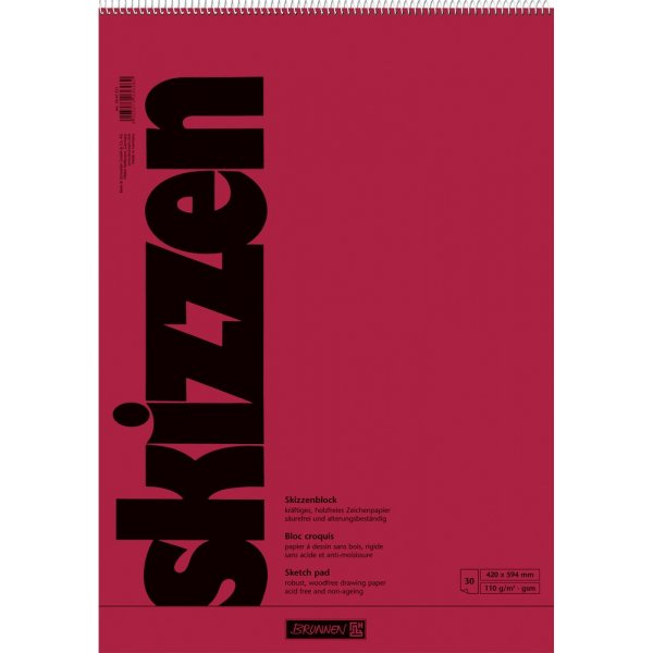Carnet de croquis Brunnen - A2 110g (30 pages)