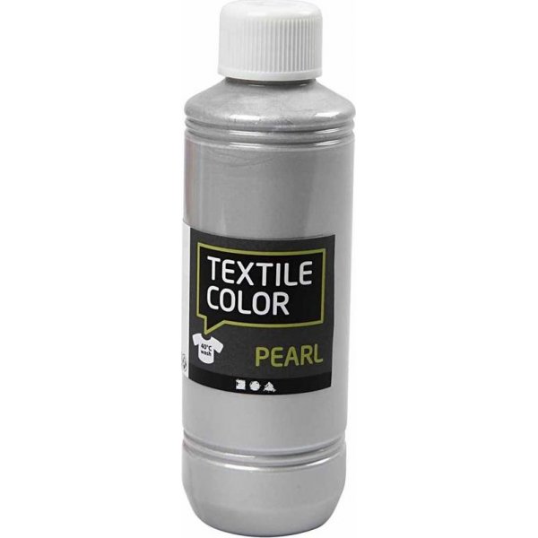 Colorant Textile - argent - nacre - 250 ml