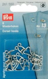 Cage corset en laiton n 13, grand argent, 6 pices