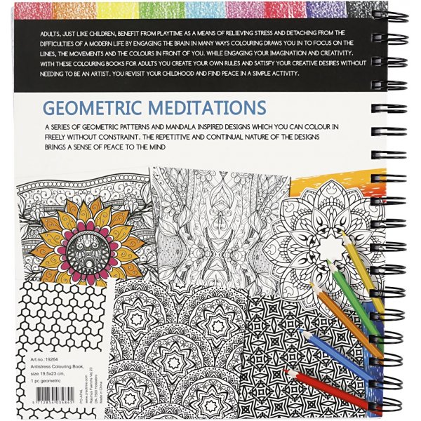Livre de coloriage antistress - gomtrie