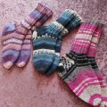 Image client Fil Viking Raggen 150g - Rose/gris/noir (770)