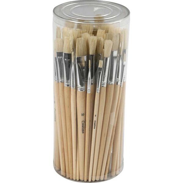 Pinceaux Nature Line - non. 1+2+3+4+5+6+7+8+9+10 - plat, rond - 80 pices