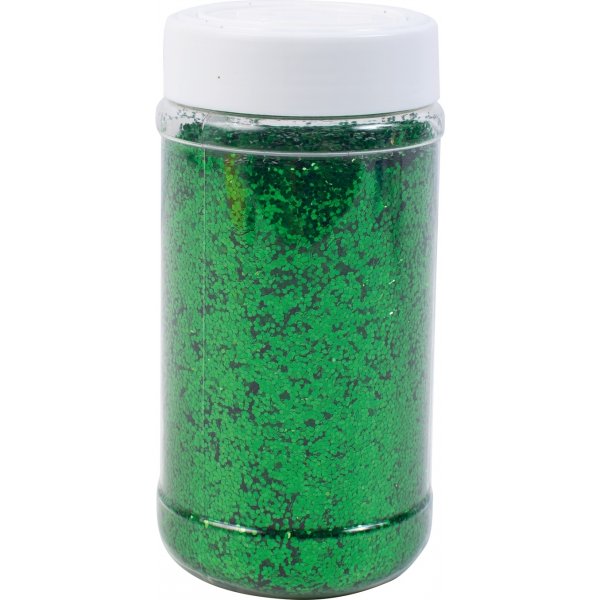 Paillettes saupoudres de vert grossier