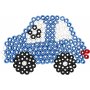 Assiettes perles - transparentes - ours en peluche - voiture - renne - canard et lapin - JUMBO - 5 pcs