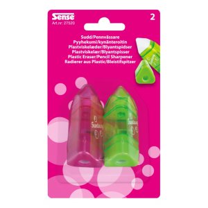 Taille-crayon avec gomme 2-P Taille-crayon avec gomme 2-P
