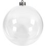 Boule dcorative - transparente - 13,6 cm