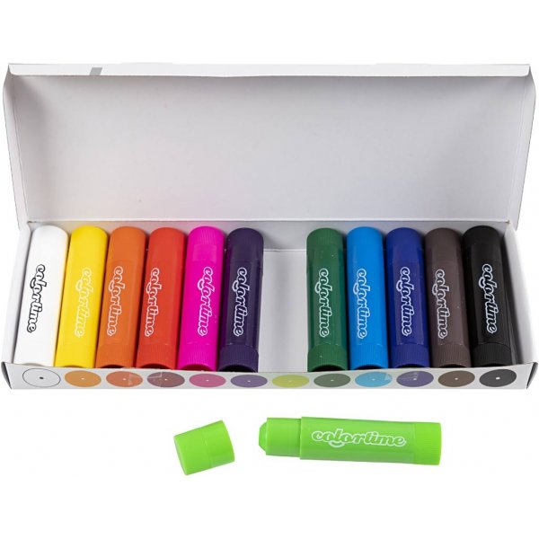 Soft Color Stick - couleurs mélangées - 12 pcs Soft Color Stick - couleurs mélangées - 12 pcs