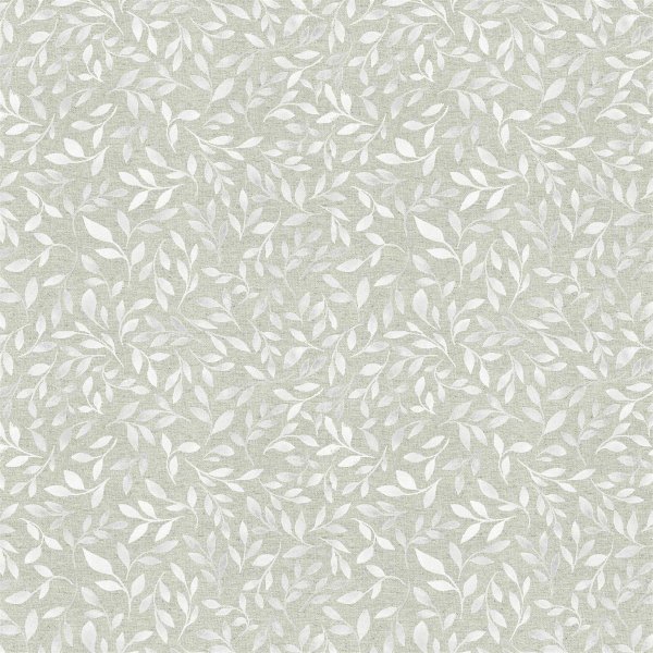 Tissu cir textile petite feuille vert clair 3