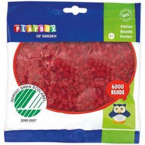 Perles de pipe Rouge foncé - 6000 pcs Perles de pipe Rouge foncé - 6000 pcs