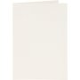 Cartes et enveloppes - blanc cass - 11,5 x 16,5 cm - 6 sets
