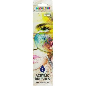 Ensemble de pinceaux acryliques Color Club 5-P Ensemble de pinceaux acryliques Color Club 5-P