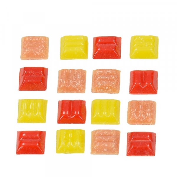 MosaixPro - mosaque de verre 10 x 10 mm - rouge-mix 200 g ~ 302 pcs.