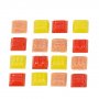 MosaixPro - mosaque de verre 10 x 10 mm - rouge-mix 200 g ~ 302 pcs.