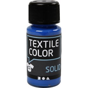 Peinture textile textile solide - bleu brillant - couvrante - 50 ml Peinture textile textile solide - bleu brillant - couvrante - 50 ml