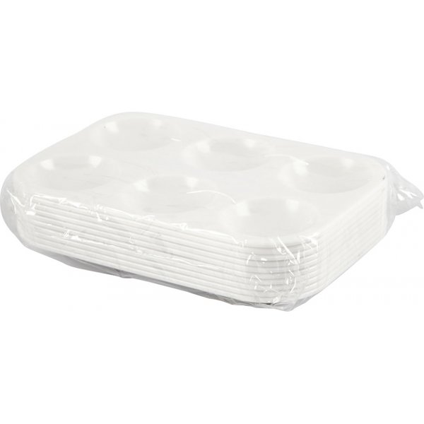 Palette - blanc - 13 x 8,5 cm - 10 pcs
