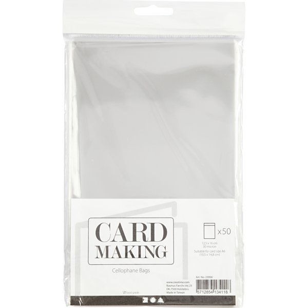 Sacs en cellophane pour cartes A6 - 50 pcs