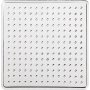 Assiettes perles - petits carrs - 10 pcs
