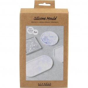 Moule en silicone 4 pièces - Carré, rond, hexagonal et ovale Moule en silicone 4 pièces - Carré, rond, hexagonal et ovale