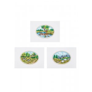 Kit de broderie Carte - Dans la nature 3-pack Kit de broderie Carte - Dans la nature 3-pack