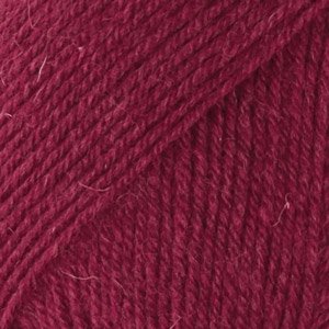 Fil DROPS Fabel Uni Color - 50g - Rouge rubis (113) Fil DROPS Fabel Uni Color - 50g - Rouge rubis (113)