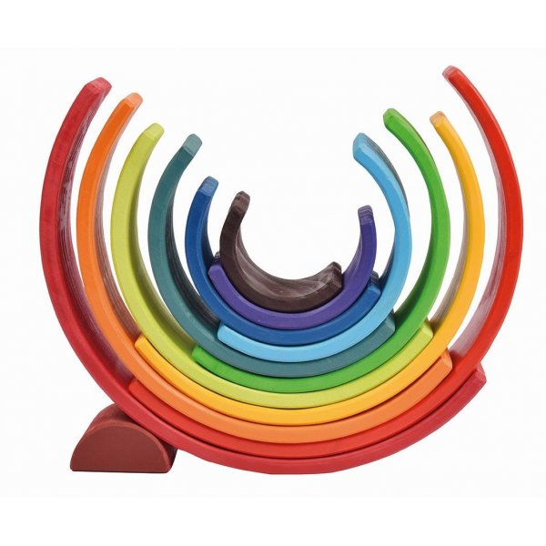 Arc-en-ciel en bois 12 parties Arc-en-ciel en bois 12 parties