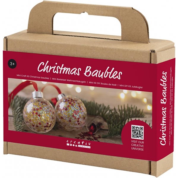 Mini Kit DIY Boules de Noël pour Sapin - Paillettes Mini Kit DIY Boules de Noël pour Sapin - Paillettes