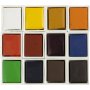 Peintures aquarelle Art Aqua - couleurs standard - 12 pcs