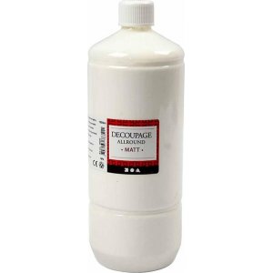 Vernis de découpage - polyvalent - mat - 1000 ml Vernis de découpage - polyvalent - mat - 1000 ml