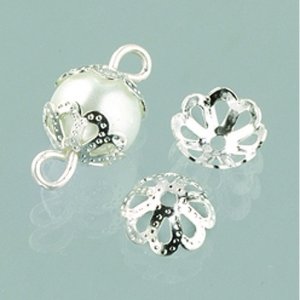 Attaches perles ø 8 mm - argentées 30 pcs. Attaches perles ø 8 mm - argentées 30 pcs.