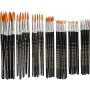 Pinceaux Gold Line - non. 1+2+4+8+12+18+22 - rond - 7 x 12 pices
