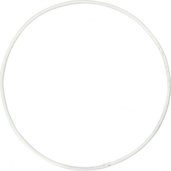 Anneau en mtal - blanc - 10 cm - 10 pcs
