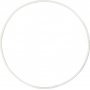 Anneau en mtal - blanc - 10 cm - 10 pcs