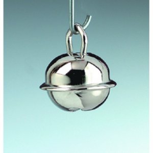 Petites cloches rondes 11 mm - couleur argent, paquet de 10 Petites cloches rondes 11 mm - couleur argent, paquet de 10