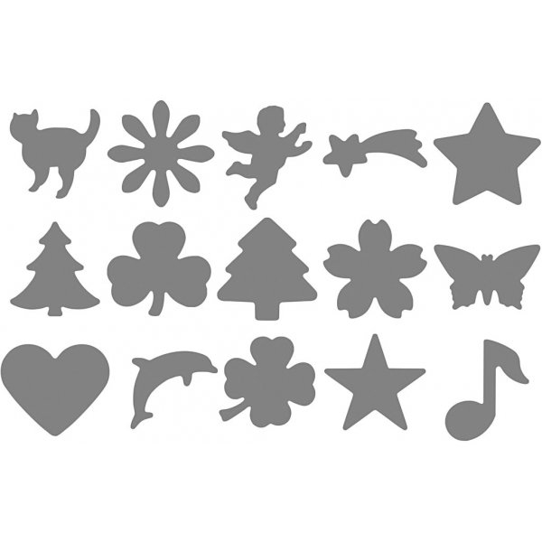 Poinçons - toute l'année - Le contenu peut varier - 36 pcs Poinçons - toute l'année - Le contenu peut varier - 36 pcs