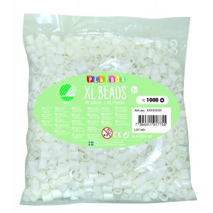 Perles tube XL - blanc - 1000 pcs Perles tube XL - blanc - 1000 pcs