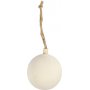 Boule de Nol en bois avec suspension - 5,5 cm