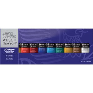 Peinture à l'huile W&N Artisan Soluble à l'eau - set 10x37 ml Peinture à l'huile W&N Artisan Soluble à l'eau - set 10x37 ml